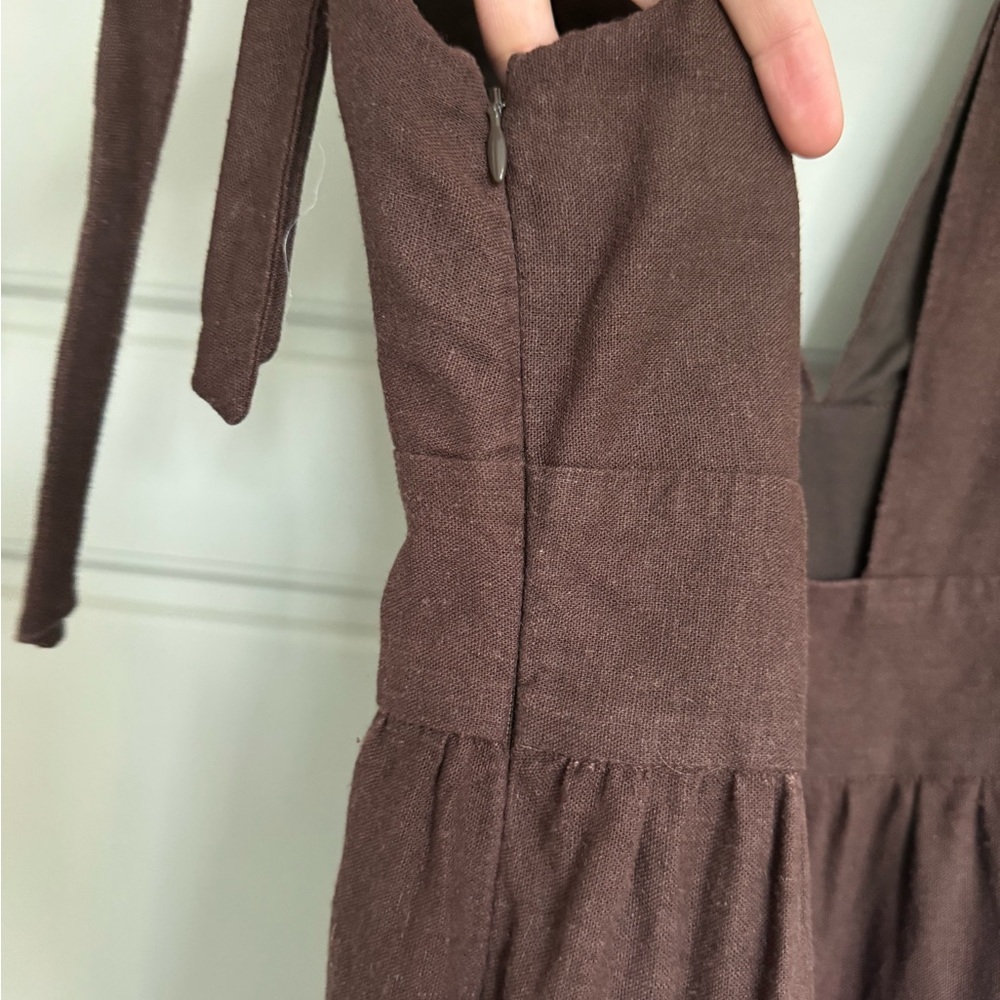 House of Harlow 1960 Brown Tiered Maxi Dress - Picture 4 of 4